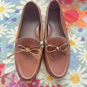 Cole Haan Gunnison Shoes Men's 9.5D Brown Leather Driving Moccasin Boat Loafers